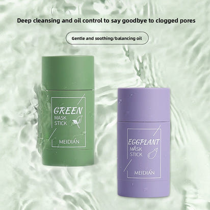 Skin8Co. - Green Tea & Eggplant Deep Cleansing Masks Sticks (Pore Opening - Dirt Removing)