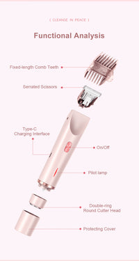 Skin8Co. - Double-Head Trimmer (Versatile Hair Removal)(Rechargable)