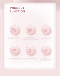 Skin8Co. - Double-Head Trimmer (Versatile Hair Removal)(Rechargable)