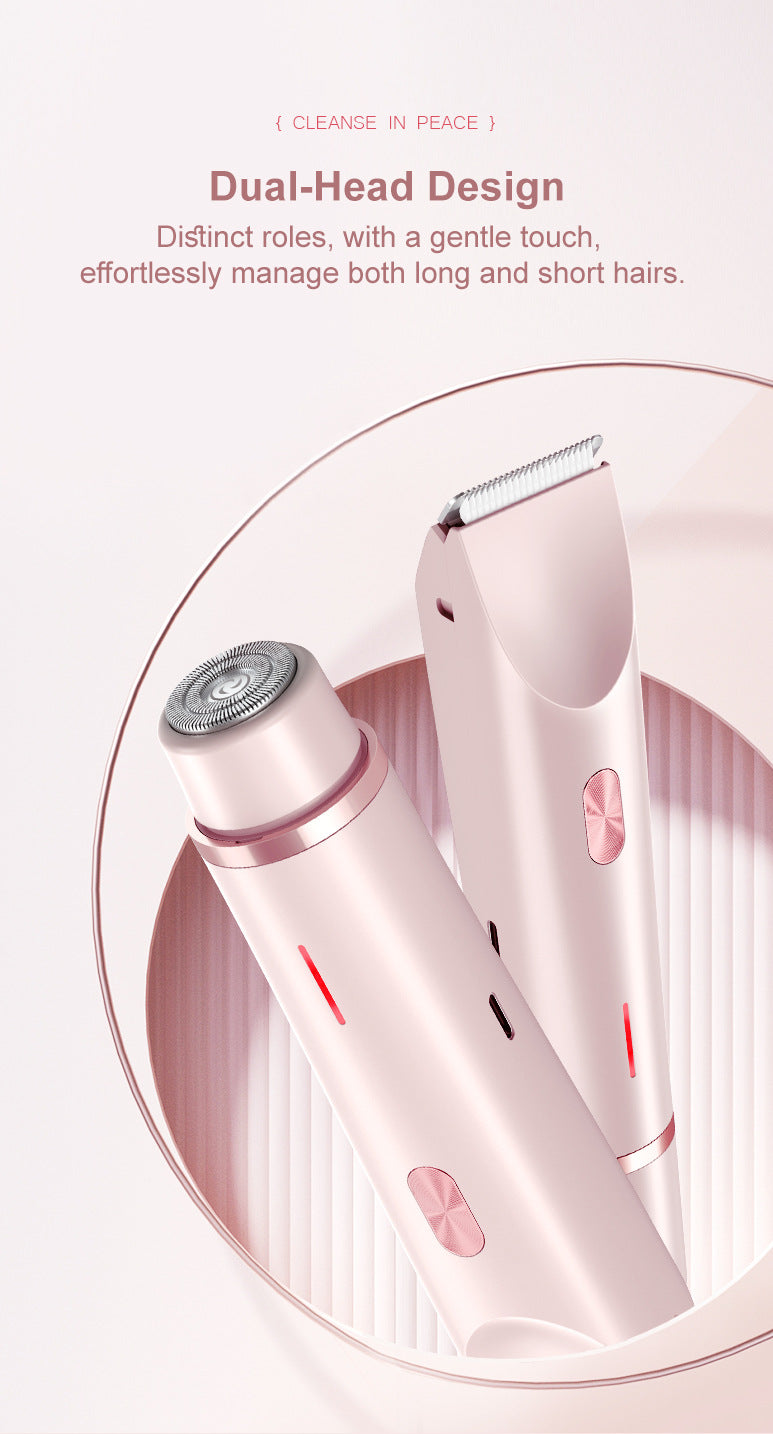 Skin8Co. - Double-Head Trimmer (Versatile Hair Removal)(Rechargable)
